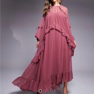 ASOS design beaded ruffle maxi dress